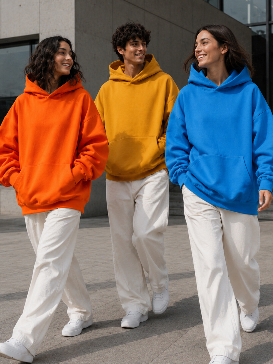 Oversized blanks for the American streetwear market