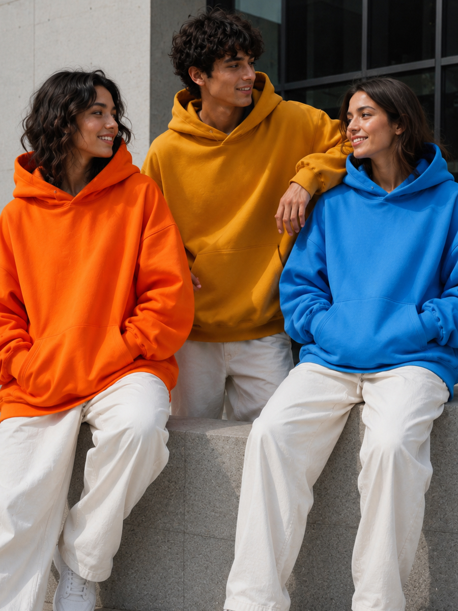 Color collections for T-shirts and hoodies
